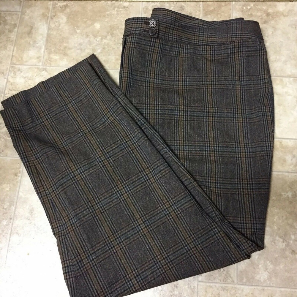 Lane Bryant 26 Women's Plaid dress Pants #1003